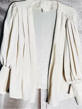KHOOL Cream Fluid Pleated Kinono Cardigan Top Size M